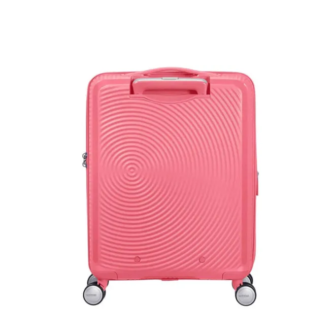 Best American Tourister Soundbox Spinner 55 Expandable sun kissed coral