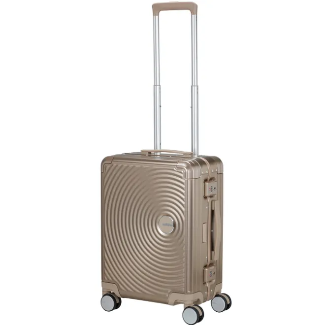 Outlet American Tourister Soundbox Alu Spinner 55/20 TSA bronze