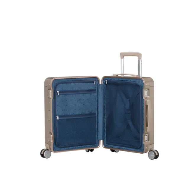 Outlet American Tourister Soundbox Alu Spinner 55/20 TSA bronze