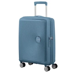 Best American Tourister Soundbox Spinner 55 Expandable stone blue