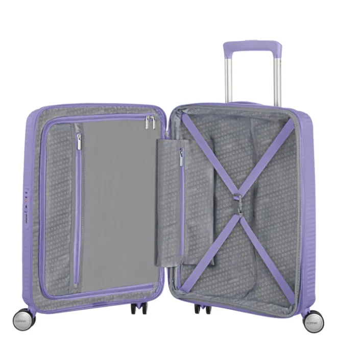 Hot American Tourister Soundbox Spinner 55 Expandable lavender
