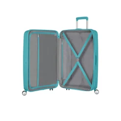 Online American Tourister Soundbox Spinner 77 Expandable turquoise tonic
