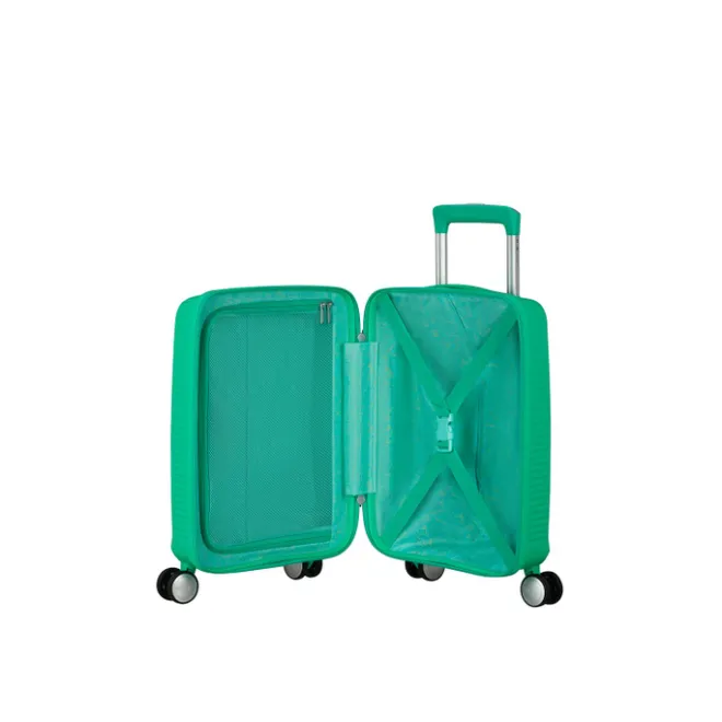 Clearance American Tourister Soundbox Mini Spinner 47 bright green