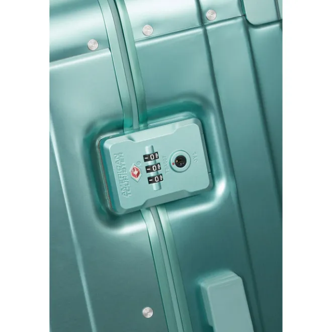Hot American Tourister Soundbox Aluminium Spinner 77 cm Expandable dusty turquoise