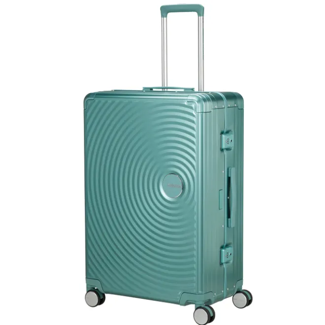 Hot American Tourister Soundbox Aluminium Spinner 77 cm Expandable dusty turquoise