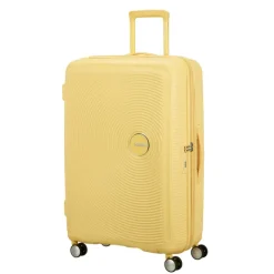 New American Tourister Soundbox Spinner 77/28 TSA Expandable pastel yellow