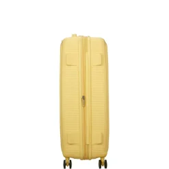 New American Tourister Soundbox Spinner 77/28 TSA Expandable pastel yellow
