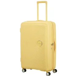 New American Tourister Soundbox Spinner 77/28 TSA Expandable pastel yellow