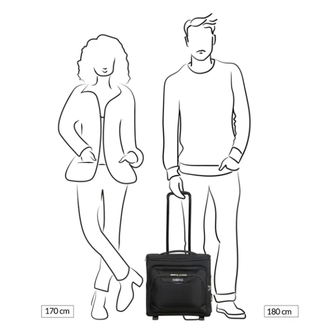 New American Tourister Summerride Upright Underseater Exp black