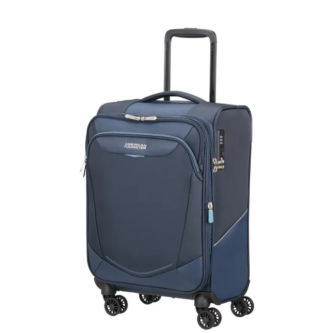 Clearance American Tourister Summerride Spinner 55/20Expandable TSA Length 35 cm navy