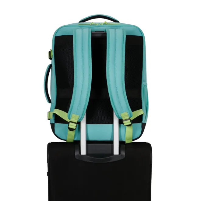 Outlet American Tourister TAKE2CABIN Casual Backpack M dusty turquoise/lime