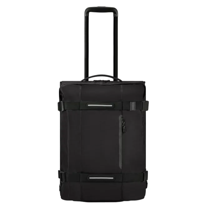 New American Tourister Urban Track Duffle/Wheels Backpack asphalt black