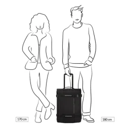 New American Tourister Urban Track Duffle/Wheels Backpack asphalt black