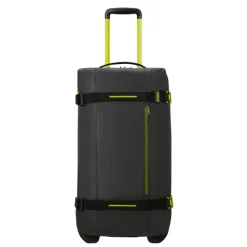 Clearance American Tourister Urban Track Duffle/Wheels M Coated black/lime