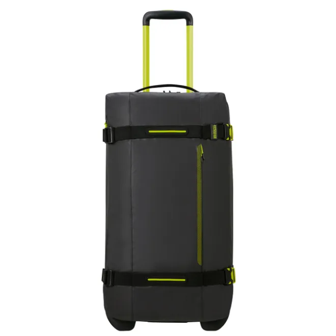 Clearance American Tourister Urban Track Duffle/Wheels M Coated black/lime