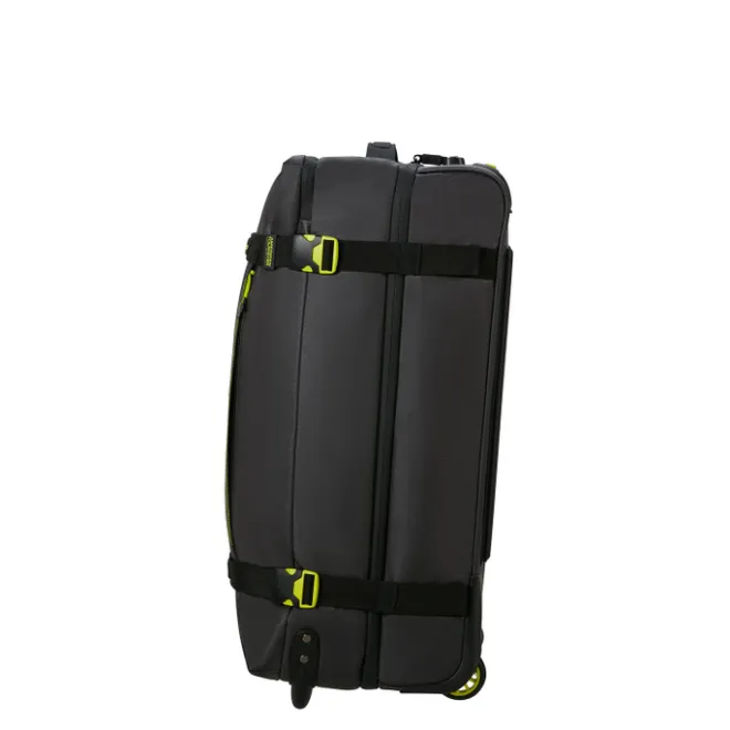 Clearance American Tourister Urban Track Duffle/Wheels M Coated black/lime