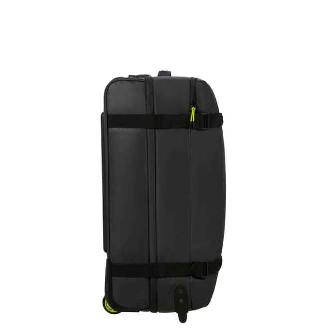 Clearance American Tourister Urban Track Duffle/Wheels M Coated black/lime