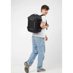 Outlet American Tourister Urban Track Laptop Backpack 15,6" coated black/Lime