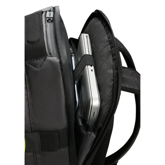 Outlet American Tourister Urban Track Laptop Backpack 15,6" coated black/Lime