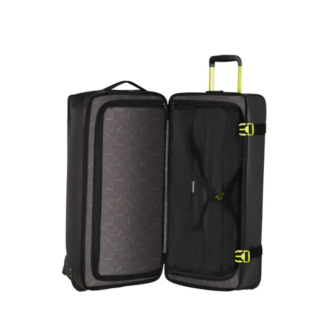 Clearance American Tourister Urban Track Duffle/Wheels L Coated black/lime