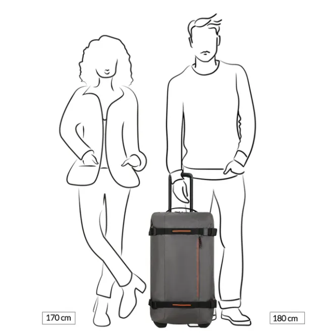 Outlet American Tourister Urban Track Duffle/Wheels M dark grey