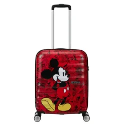 Clearance American Tourister Wavebreaker Disney Spinner 55/20 TSA mickey comics red