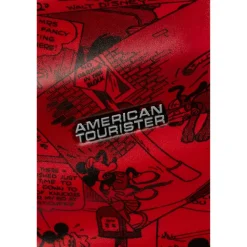 Clearance American Tourister Wavebreaker Disney Spinner 55/20 TSA mickey comics red