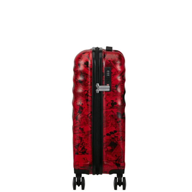 Clearance American Tourister Wavebreaker Disney Spinner 55/20 TSA mickey comics red