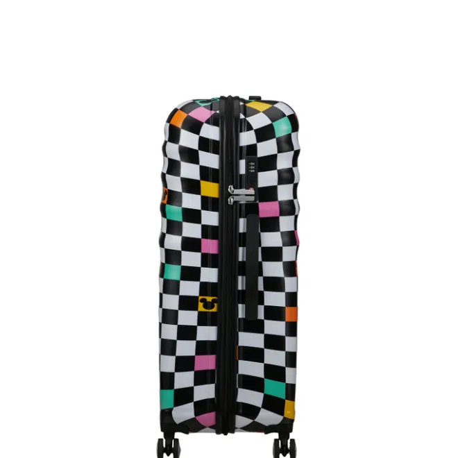 Best American Tourister Wavebreaker Disney Spinner 77 cm Mickey Check