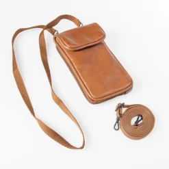 Best Aunts & Uncles Jamies Orchard Cloudberry Phone Bag cognac