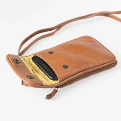 Best Aunts & Uncles Jamies Orchard Cloudberry Phone Bag cognac