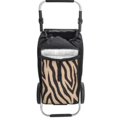 Beagles Alberic Shopping Trolley zebra brown