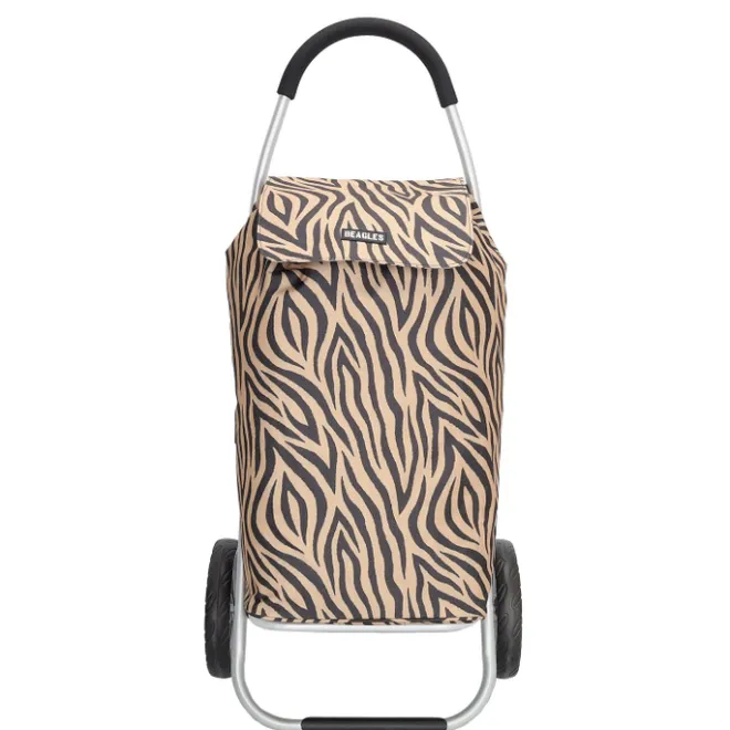 Online Beagles Alberic Shopping Trolley zebra brown
