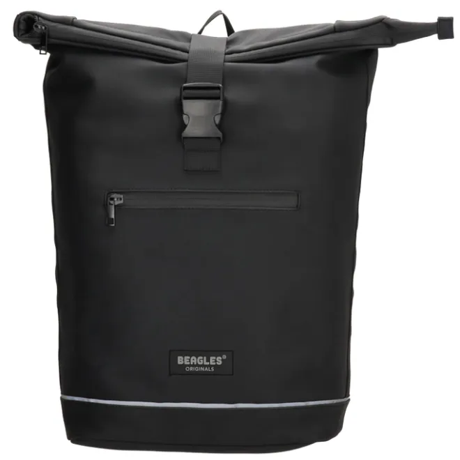 Outlet Beagles Originals Rolltop Rugtas Waterproof 15.6" zwart