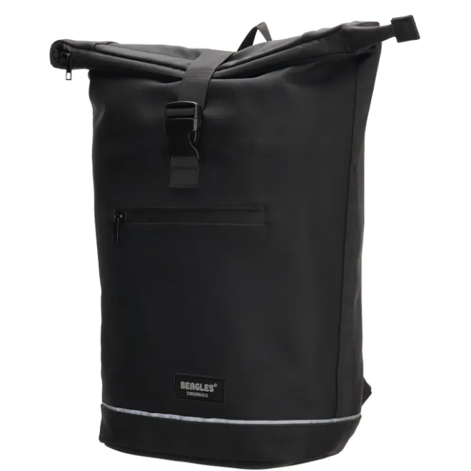 Outlet Beagles Originals Rolltop Rugtas Waterproof 15.6" zwart