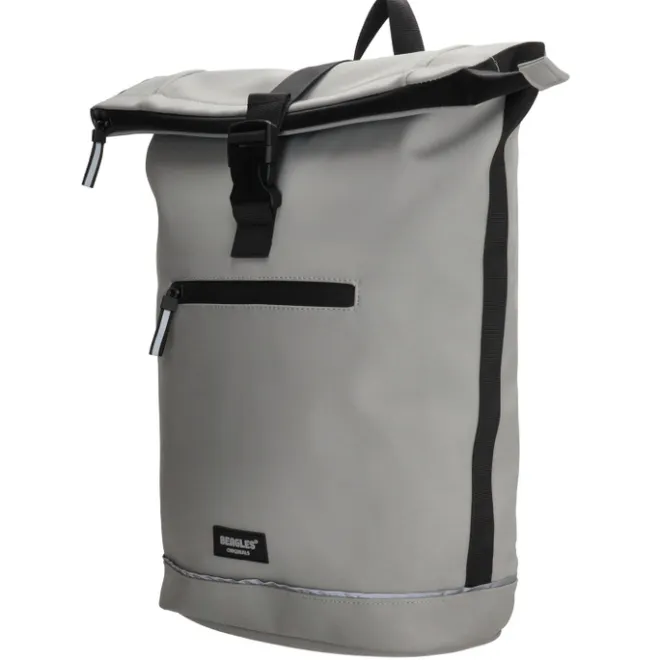 Sale Beagles Originals Rolltop Rugtas Waterproof 15.6" licht grijs