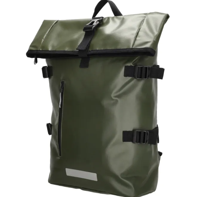 Outlet Beagles Originals Tokyo Rolltop Rugtas Waterproof 15,6" olijfgroen