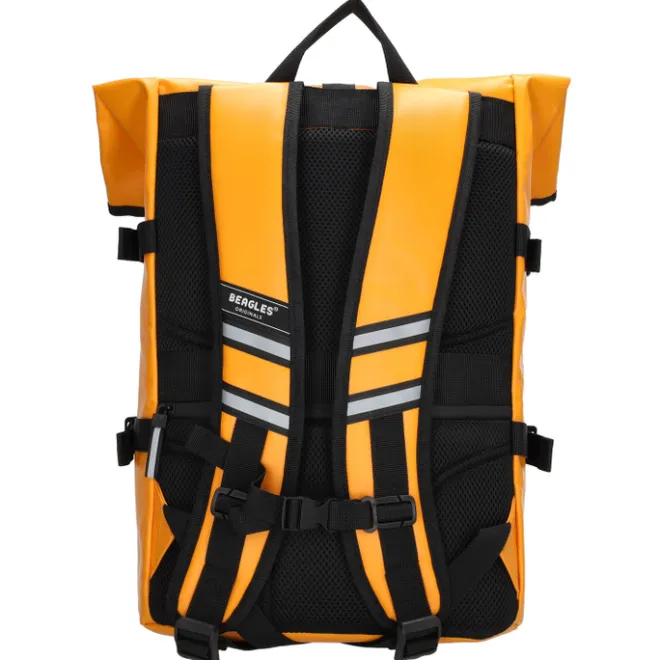 Best Beagles Originals Tokyo Rolltop Rugtas Waterproof 15,6" okergeel