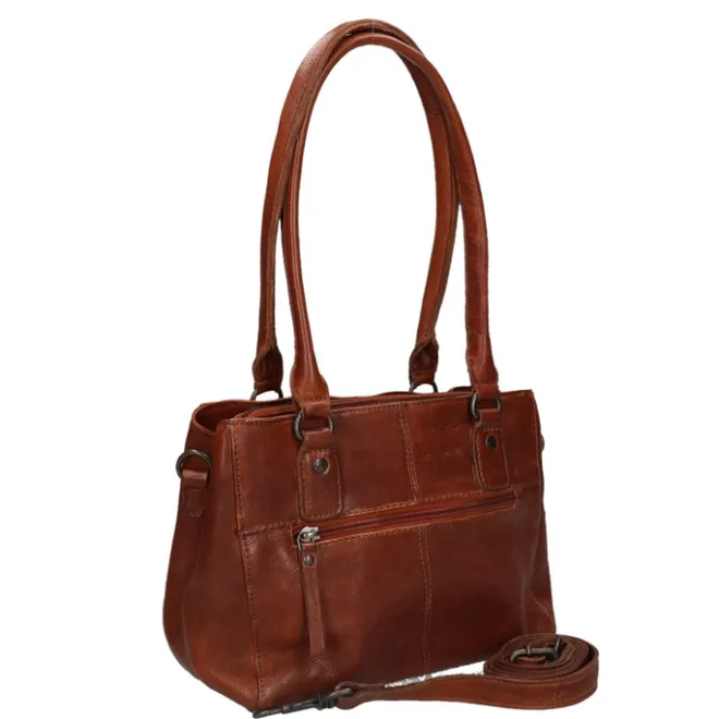 Online Bear Design Callisto Pelle Schoudertas cognac