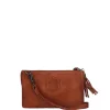 Hot Bear Design Callisto Pelle Alessia Clutch cognac