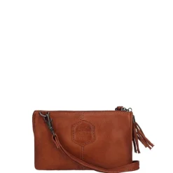 Hot Bear Design Callisto Pelle Alessia Clutch cognac