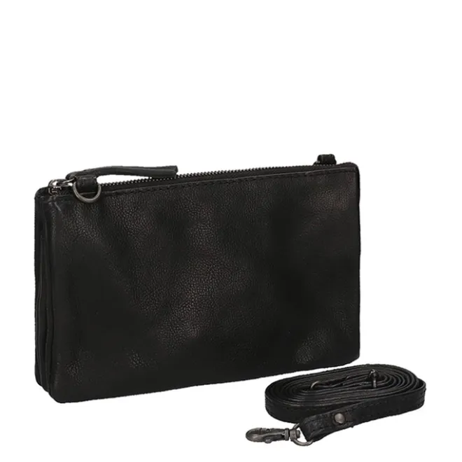 New Bear Design Callisto Pelle Clutch zwart