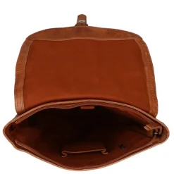 Online Bear Design Cow Lavato Backpack cognac