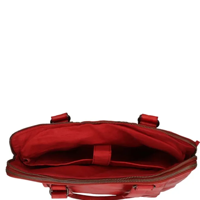 Online Bear Design Cow Lavato Laptopschoudertas rood