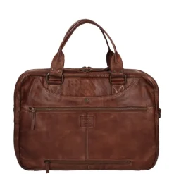 New Bear Design Cow Lavato Laptoptas bruin
