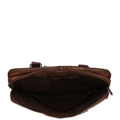 New Bear Design Cow Lavato Laptoptas bruin