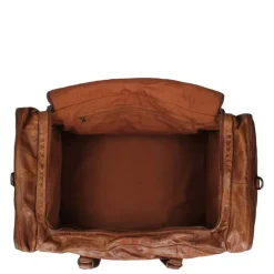 Bear Design Cow Lavato Weekendtas cognac