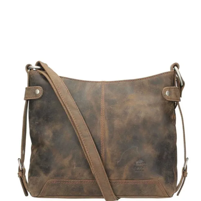 Sale Bear Design Dark Nature Schoudertas brown