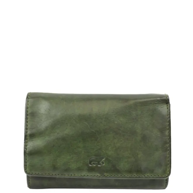 Sale Bear Design Flappie Portemonnee green