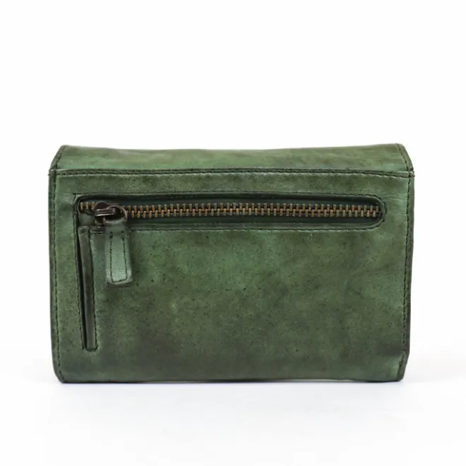 Sale Bear Design Flappie Portemonnee green